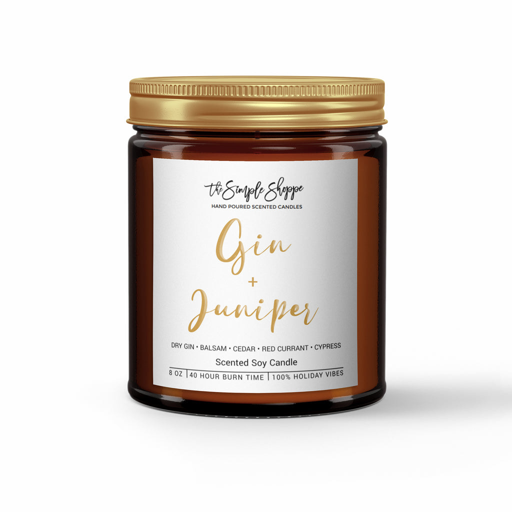 GIN + JUNIPER HOLIDAY SCENTED CANDLE