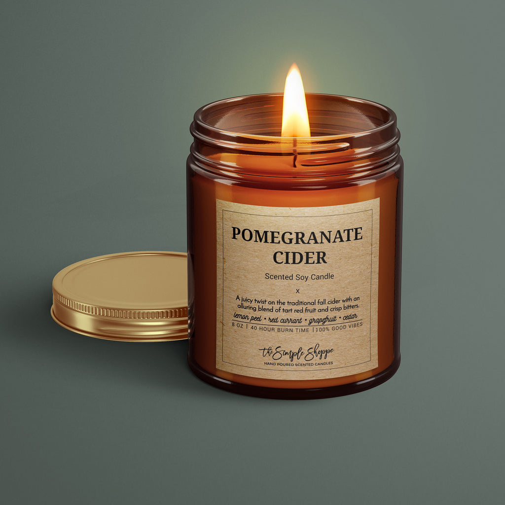POMEGRANATE CIDER FALL SCENTED CANDLE