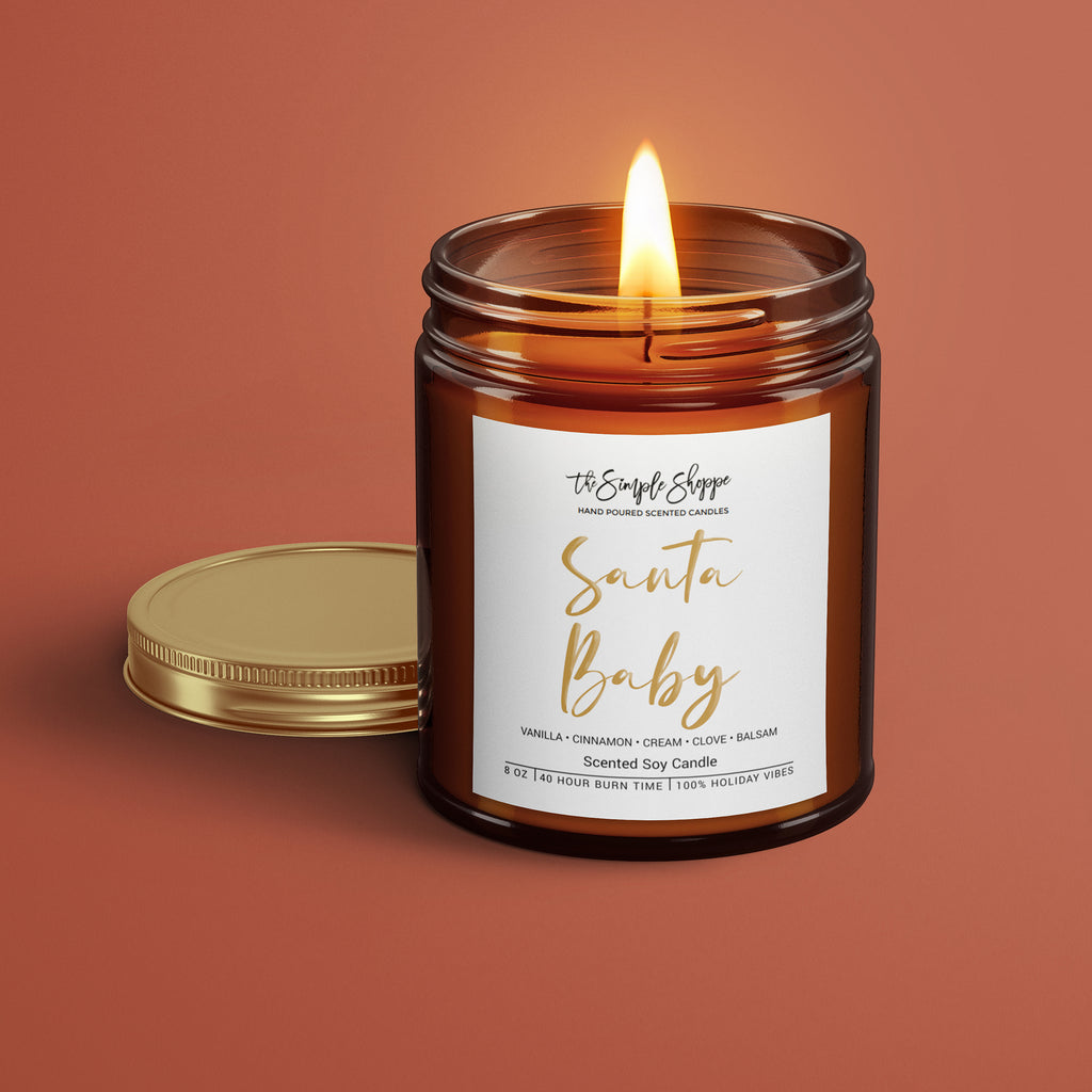 SANTA BABY HOLIDAY SCENTED CANDLE