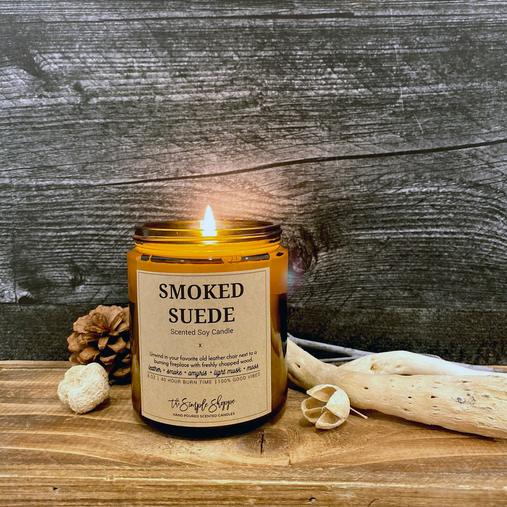 SMOKED SUEDE FALL SCENTED CANDLE